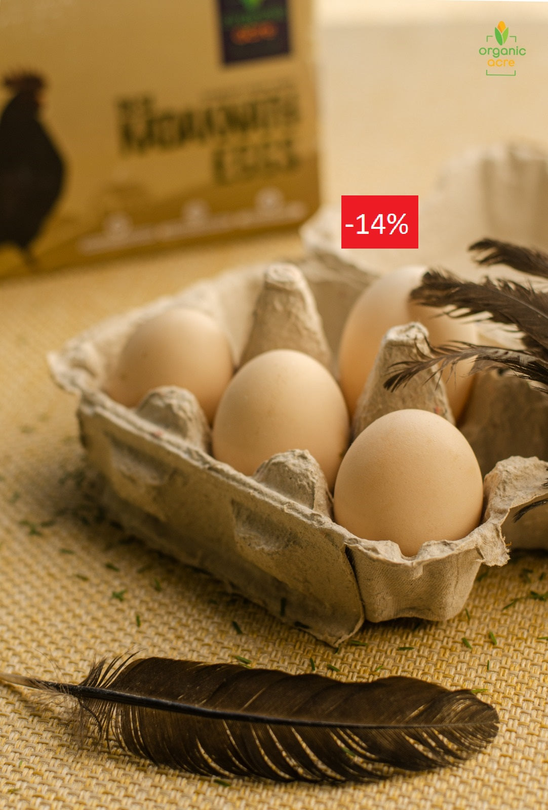 Premium Kadaknath Desi Organic Eggs (5 Box* 6 = 30 Eggs)